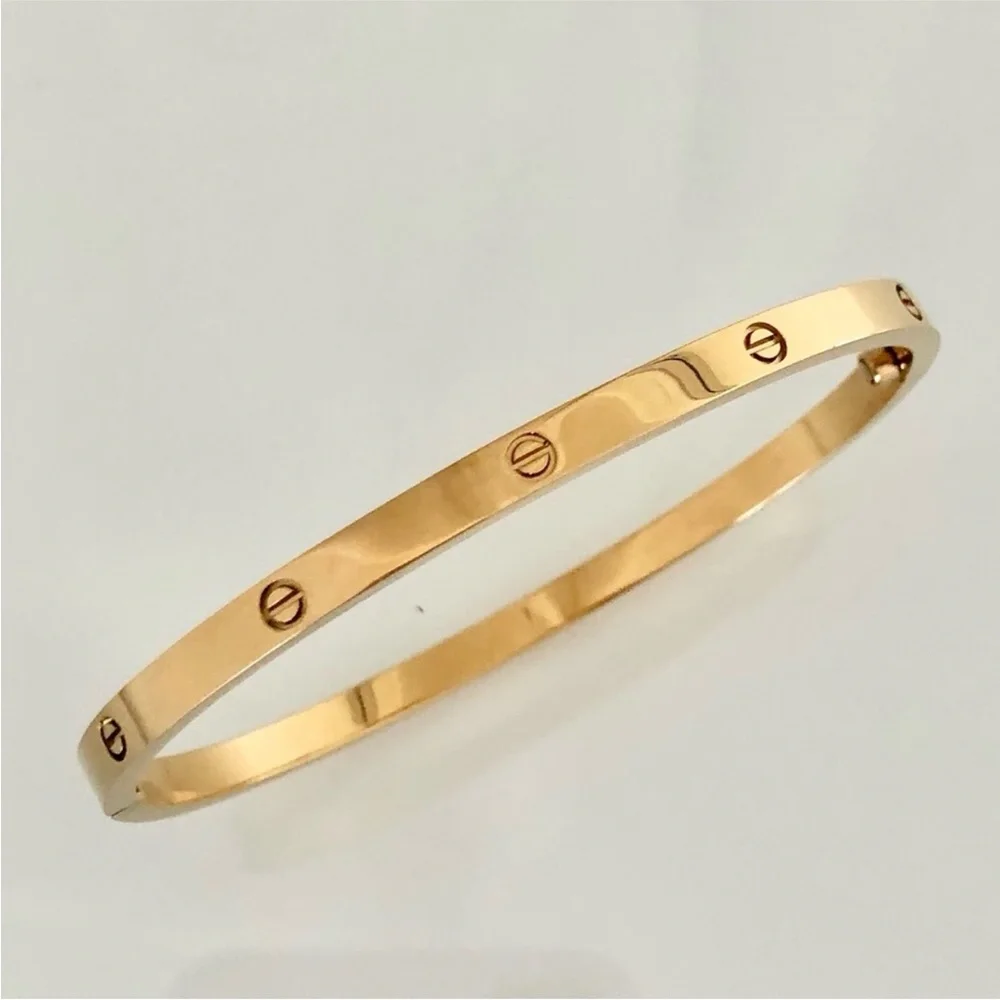Gold Screw Small Model Bracelet